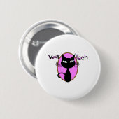 Vet Tech Gifts "Schattig katteontwerp" Ronde Button 5,7 Cm (Voorkant /achterkant)