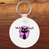 Vet Tech Gifts "Schattig katteontwerp" Sleutelhanger (Voorkant)