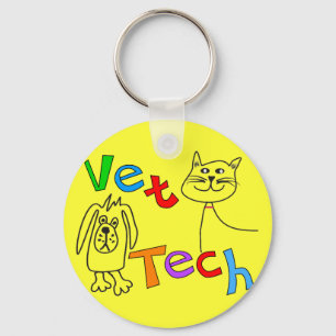 Vet Tech Gifts, veterinair technicus Sleutelhanger