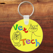 Vet Tech Gifts, veterinair technicus Sleutelhanger (Voorkant)