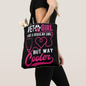 Vet Tech Girl Love Animals Vrouw Veterinarian Tote Bag (Dichtbij)
