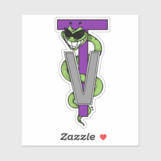 Vet Tech grappige asclepius "Green Weenie" Sticker