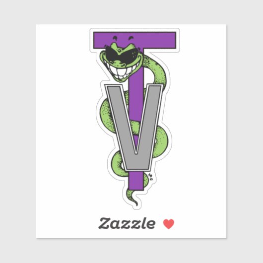 Vet Tech grappige asclepius "Green Weenie" Sticker (Vel)