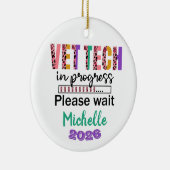 Vet Tech In Progress Keramisch Ornament (Rechts)