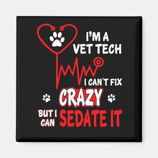 Vet Tech kan niet gek maken Magneet (Voorkant)