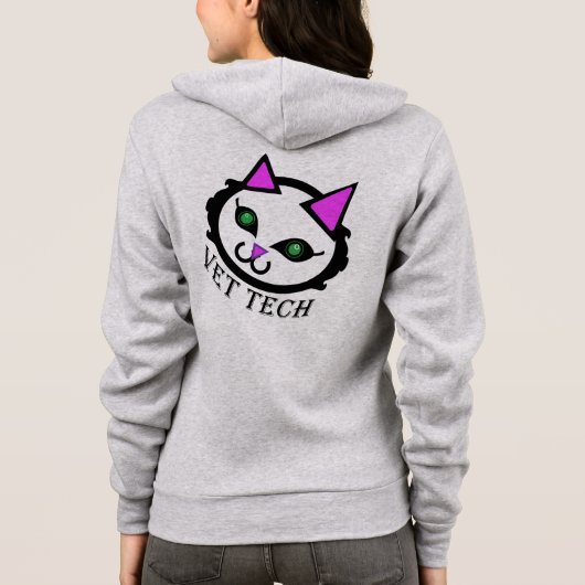 Vet-tech kattehoed hoodie (Achterkant)