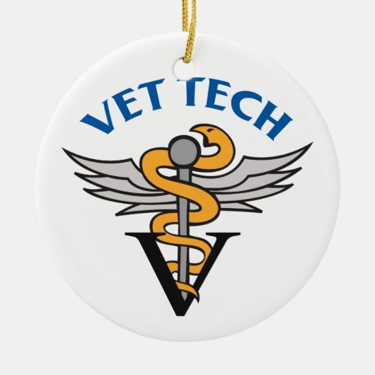 Vet Tech Keramisch Ornament (Voorkant)