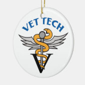 Vet Tech Keramisch Ornament (Links)