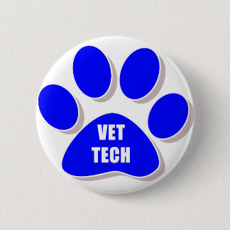 vet tech - knop blauw ronde button 5,7 cm