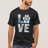 Vet Tech Love Animals Retro Veterinarian Technicia T-shirt (Voorkant)