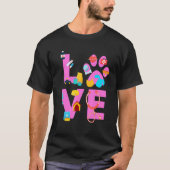 Vet Tech Love  Veterinary Technician 3 T-shirt (Voorkant)