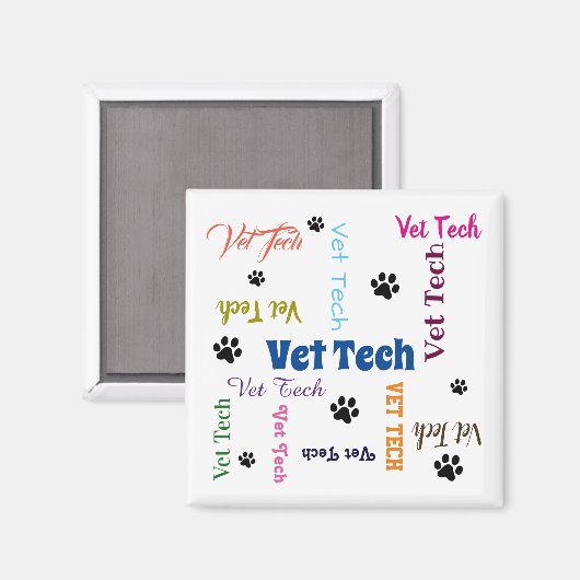Vet Tech Magnet (Voorkant / Achterkant)
