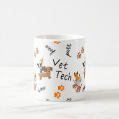 Vet Tech met katten en honden koffiekopje Koffiemok (Center)