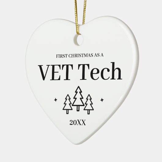 VET Tech Nieuwe baan Kerstmis Keramisch Ornament (Links)