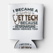 Vet Tech omdat dierenartsen ook helden nodig hebbe Blikjeskoeler (Voorkant)