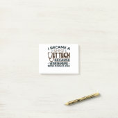 Vet Tech omdat dierenartsen ook helden nodig hebbe Post-it® Notes (Op bureau)