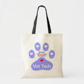 Vet Tech Paw-Canvas tas (Voorkant)
