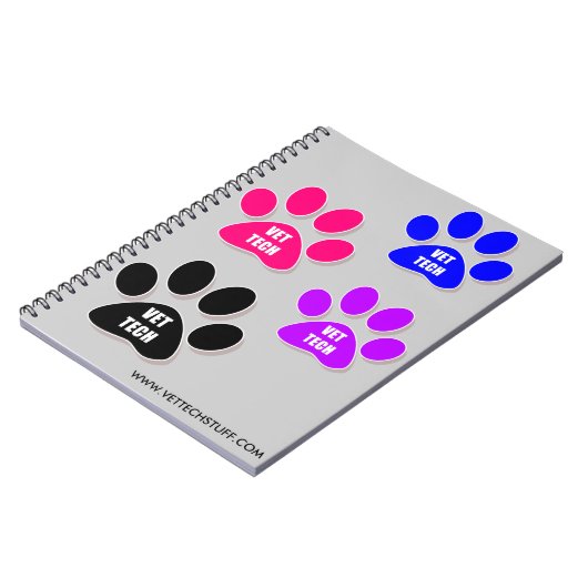 VET TECH PAW NOTEBOOK NOTITIEBOEK (Linkerzijde)