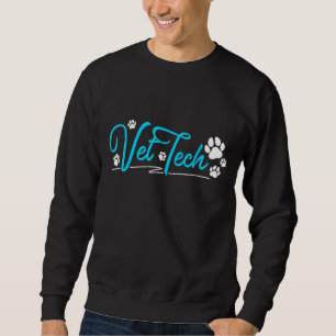 Vet Tech Pawprint Veterinary technicus Trui
