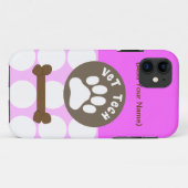 Vet Tech PInk Polka Dot iPhone 5 Hoesje (Achterkant (horizontaal))