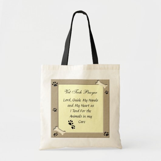 Vet Tech Prayer Canvas tas (Voorkant)