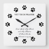 Vet Tech Prayer Wall klok (Voorkant)