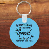 Vet Tech Sleutelhanger Gift (Voorkant)