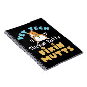 Vet Tech Stickin Butts en Fixin Mutts Notitieboek (Rechterzijde)