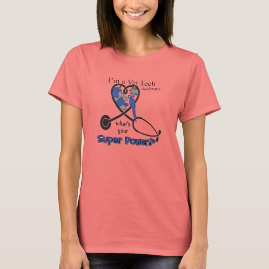 Vet Tech Super Power T-shirt (Voorkant)