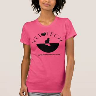 vet tech t-shirt roze