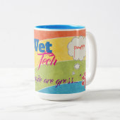 Vet Tech Tweekleurige Koffiemok (Voorkant rechts)