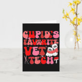 Vet Tech Valentines Day Veterinary Vet Student Vet Kaart (Gele Bloem)