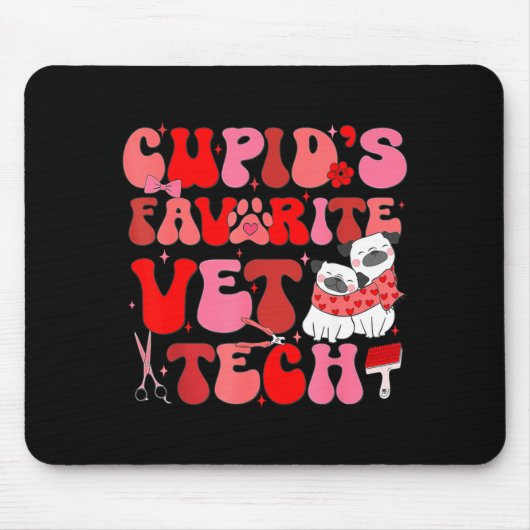 Vet Tech Valentines Day Veterinary Vet Student Vet Muismat (Voorkant)