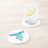 Vet Tech - Veterinair Symbool Zandsteen Onderzetter (Zijkant)