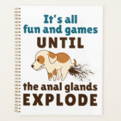 Vet Tech Veterinarian Anal Glands Explode Planner (Voorkant)