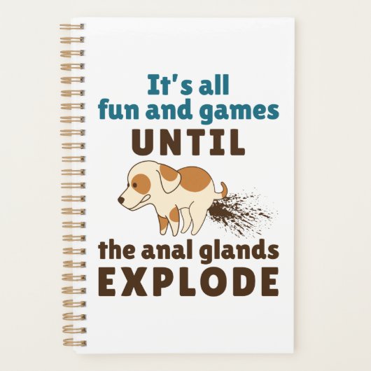 Vet Tech Veterinarian Anal Glands Explode Planner (Voorkant)