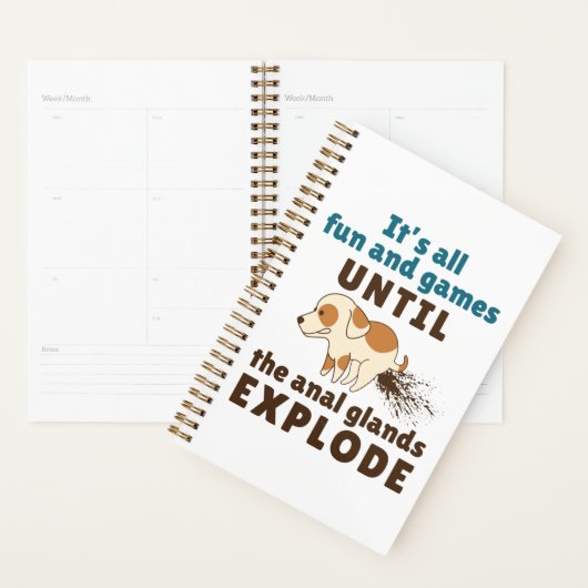 Vet Tech Veterinarian Anal Glands Explode Planner (Display)