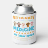 Vet Tech Veterinarian Funny Draw Blood Blikjeskoeler (Blikje Voorkant)