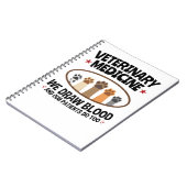 Vet Tech Veterinarian Funny Draw Blood Quote Notitieboek (Linkerzijde)