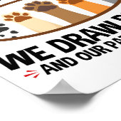 Vet Tech Veterinarian Funny Draw Blood Quote  Poster (Hoek)