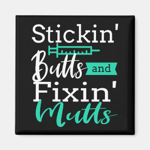 Vet Tech Veterinarian Technicia Funny Magneet
