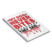 Vet Tech Veterinary My Dog laat ze nooit zien Notitieboek (Rechterzijde)