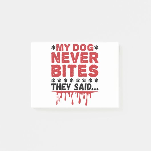 Vet Tech Veterinary My Dog laat ze nooit zien Post-it® Notes (Voorkant)