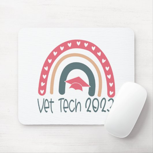 Vet Tech Veterinary Technicia Afstuderen Gift Muismat (Met muis)