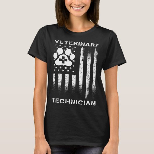 Vet Tech Veterinary technicus T-shirt (Voorkant)