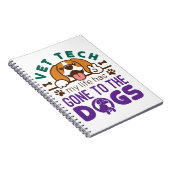 Vet Tech Veterinary Technology Life Gone to Dogs Notitieboek (Rechterzijde)