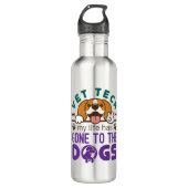 Vet Tech Veterinary Technology Life Gone to Dogs Waterfles (Voorkant)