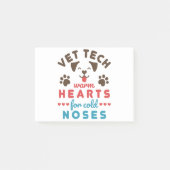 Vet Tech Warm Hearts for Cold Noses Post-it® Notes (Voorkant)