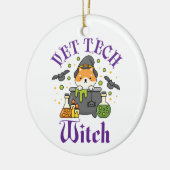 Vet Tech Witch Veterinary Technicier Halloween Keramisch Ornament (Links)