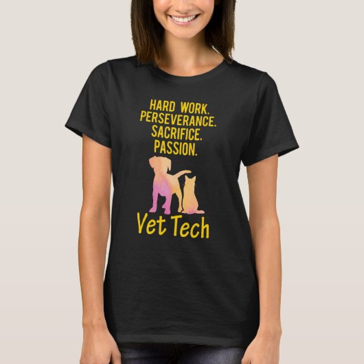 Vet Tech Worked Veterinary technicus 1 T-shirt (Voorkant)